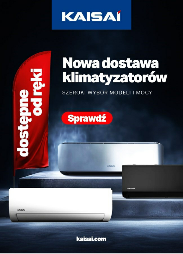 Nowa dostawa klimatyzatorówSzeroki wybór modeli i mocyKaisai