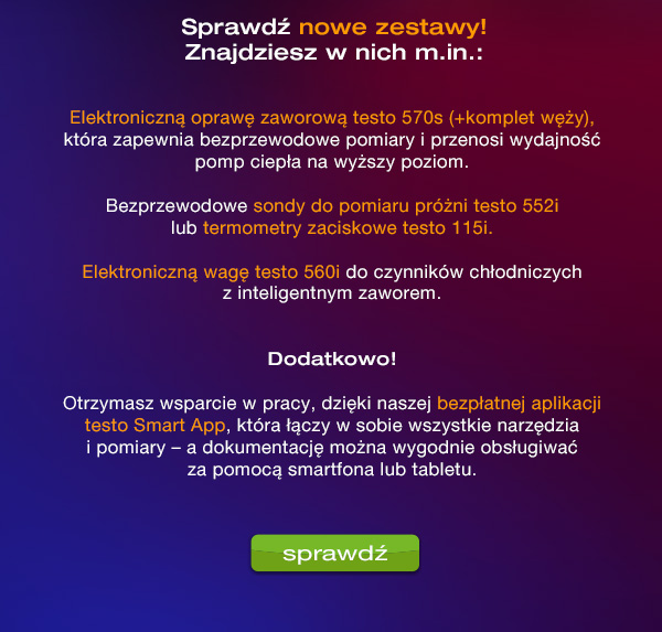 Zestawy z oprawą zaworową testo 570s