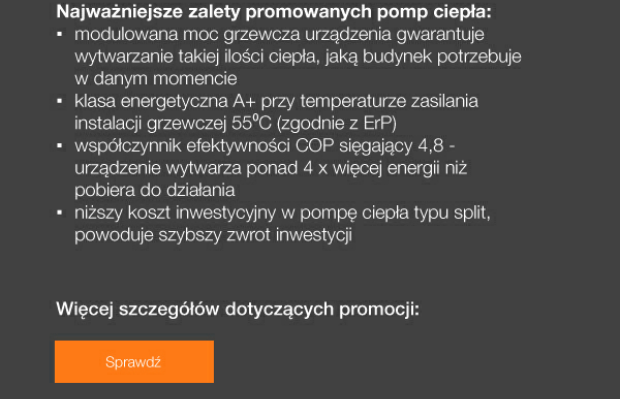 Zalety promowanych  pomp ciepła